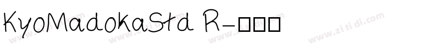 KyoMadokaStd R字体转换